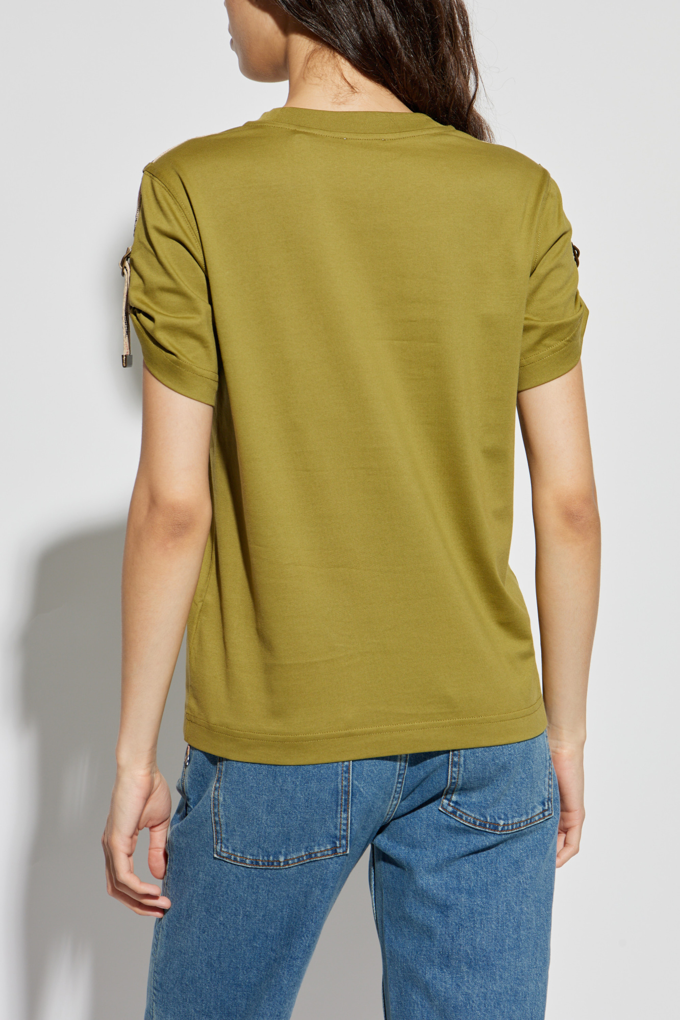 Green T-shirt with logo Burberry - Vitkac AS